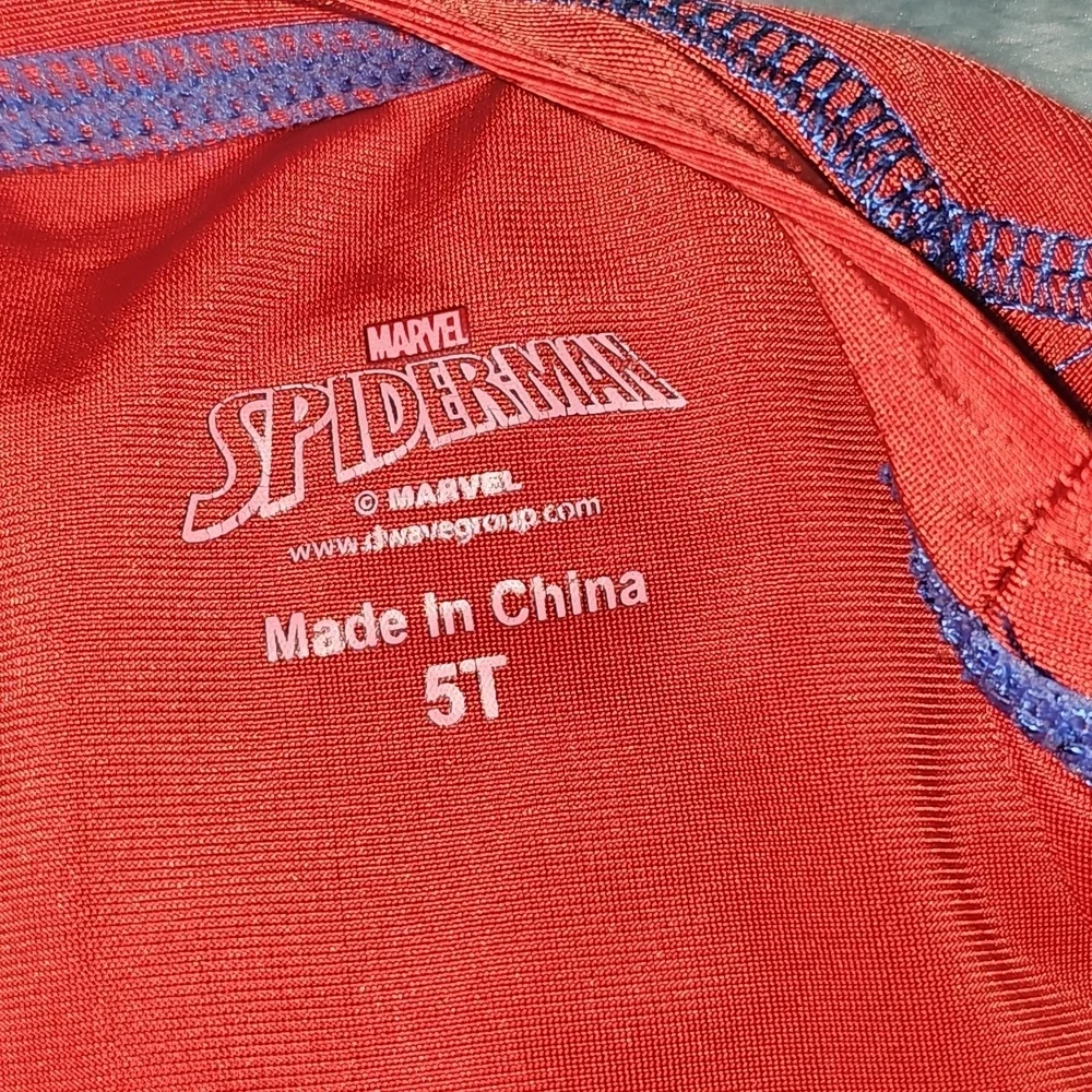 Spiderman Kids Swim Rashguard - Blue and Red